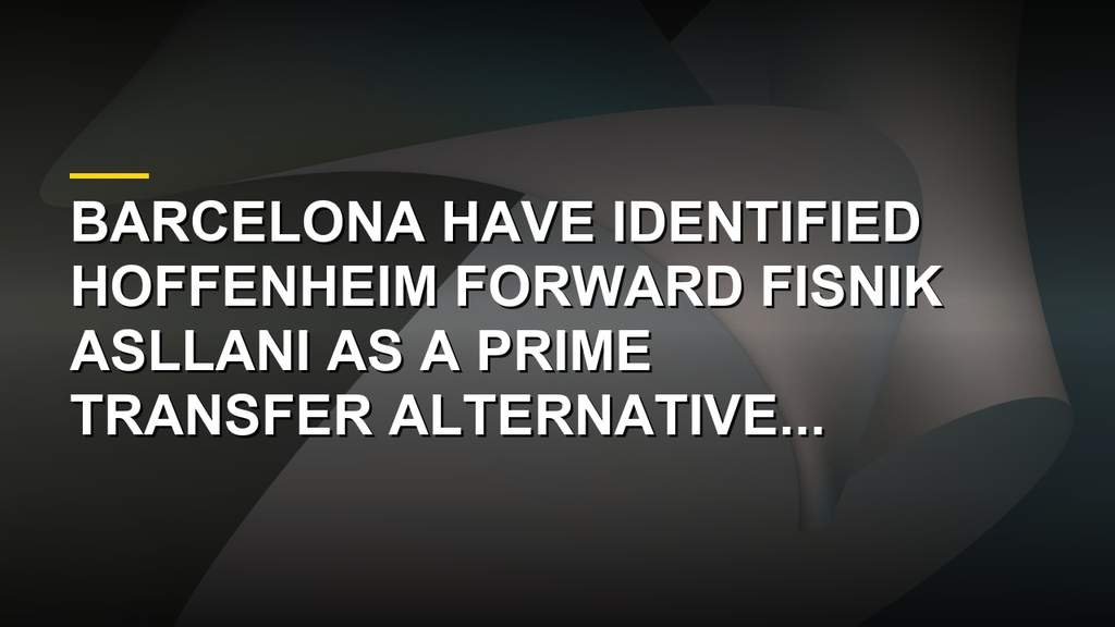 Barcelona Eye Shock Bundesliga Star As Transfer Plan B