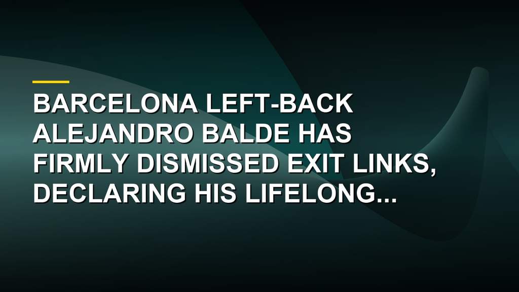 Barcelona Star Drops Massive Truth Bomb About His Future