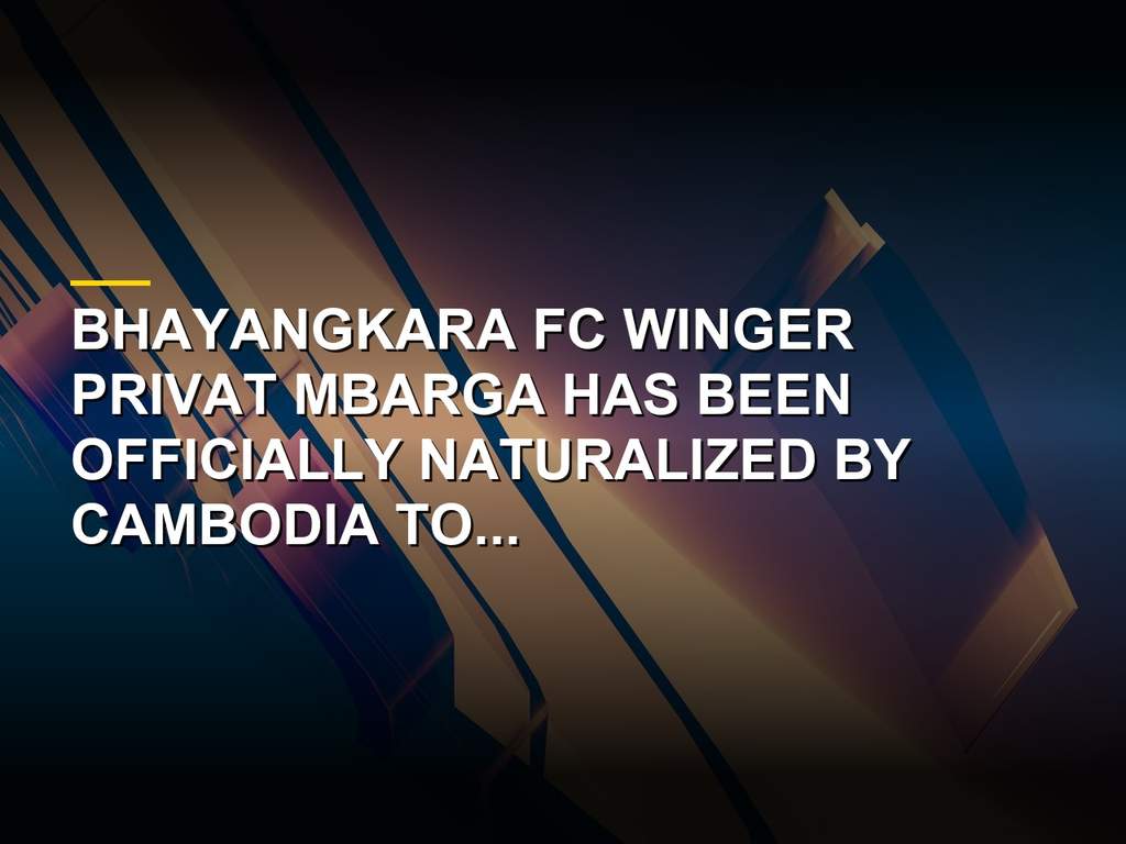 Bhayangkara Star Privat Mbarga Warns Indonesia In AFF Cup