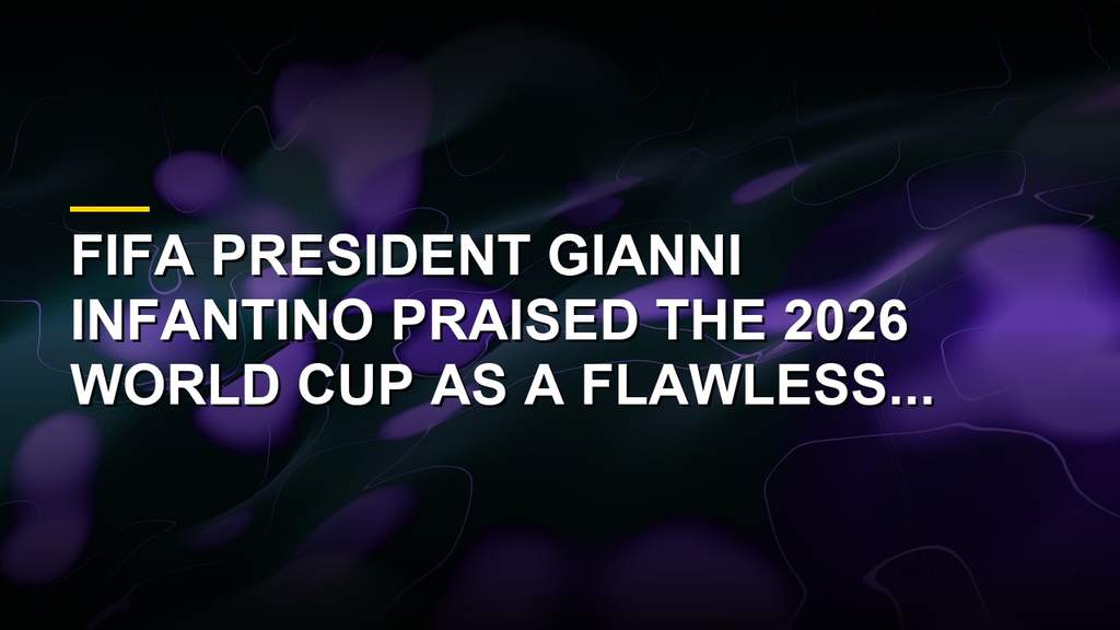 FIFA President Gianni Infantino speaking at a press conference regarding the World Cup
