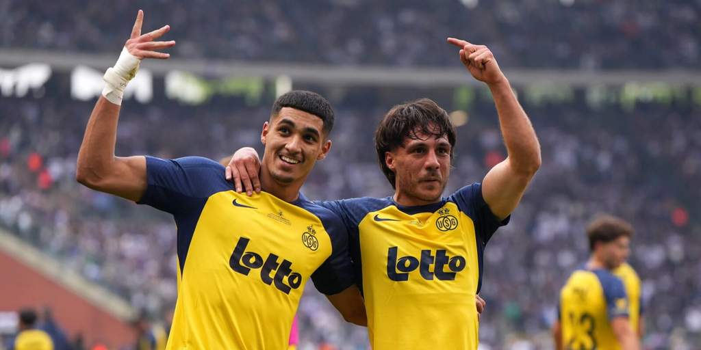 Anan Khalaili in action for Union Saint-Gilloise ahead of potential Inter Milan transfer