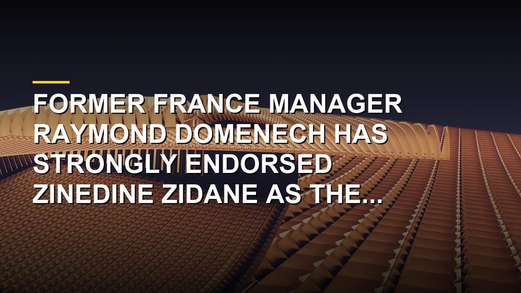 Zinedine Zidane coaching and Raymond Domenech discussing football for Les Bleus