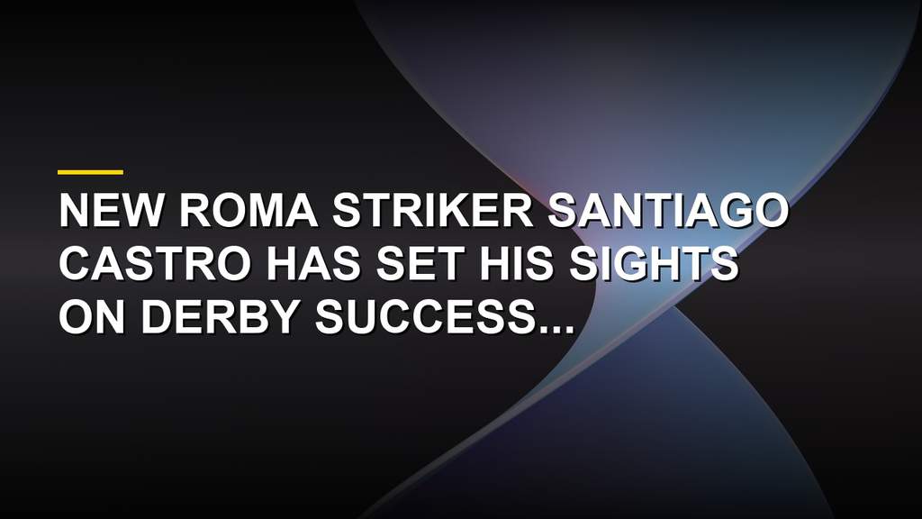 Santiago Castro smiling during his first interview as a Roma player