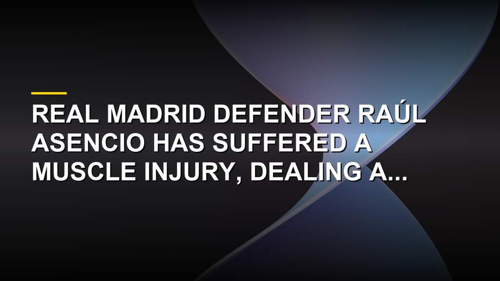 Real Madrid defender Raúl Asencio sidelined with injury during preseason training under José Mourinho