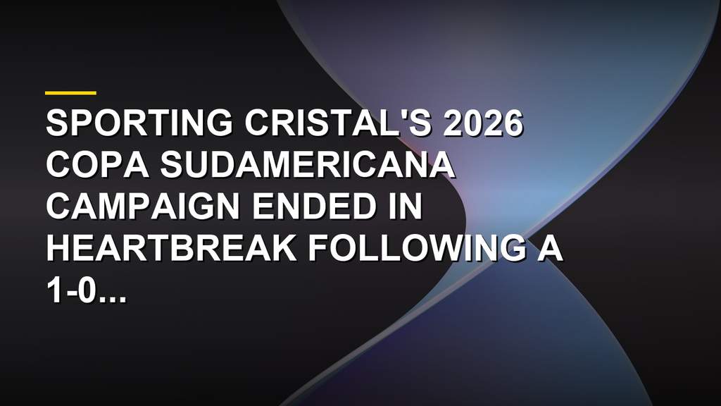 RB Bragantino and Sporting Cristal battle in the 2026 Copa Sudamericana knockout stage