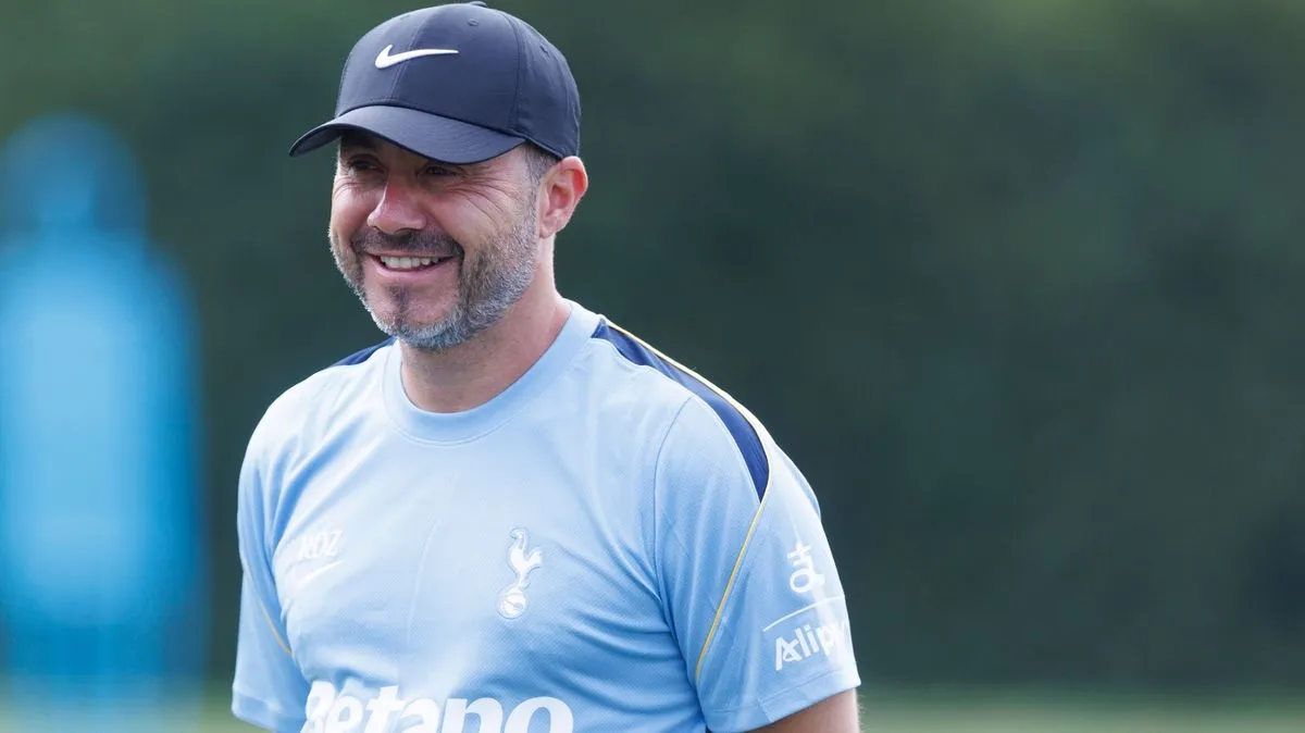 Luca Williams-Barnett playing for Tottenham Hotspur in pre-season action