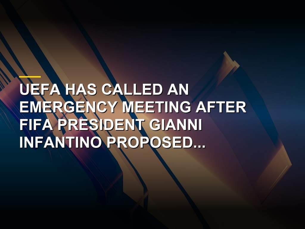 UEFA headquarters and football executives holding an emergency crisis meeting