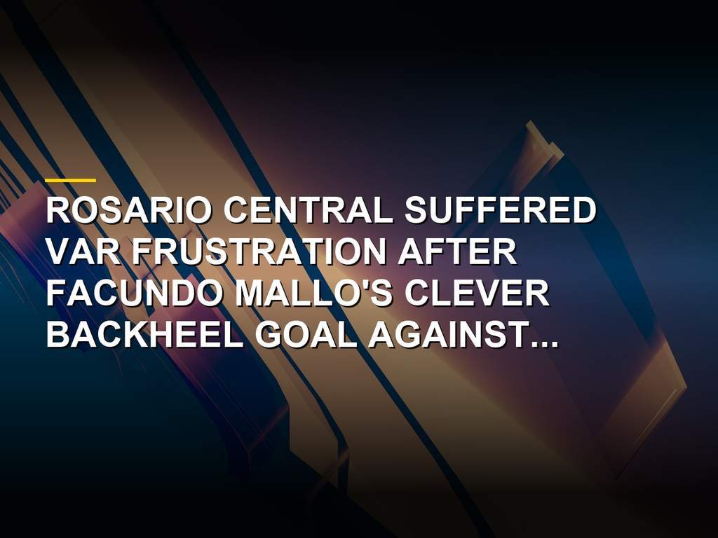 Facundo Mallo celebrating his disallowed goal for Rosario Central against Racing Club
