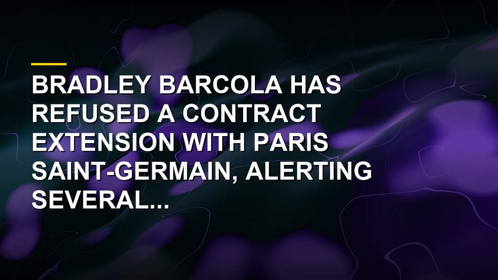 Bradley Barcola playing for Paris Saint-Germain in Ligue 1