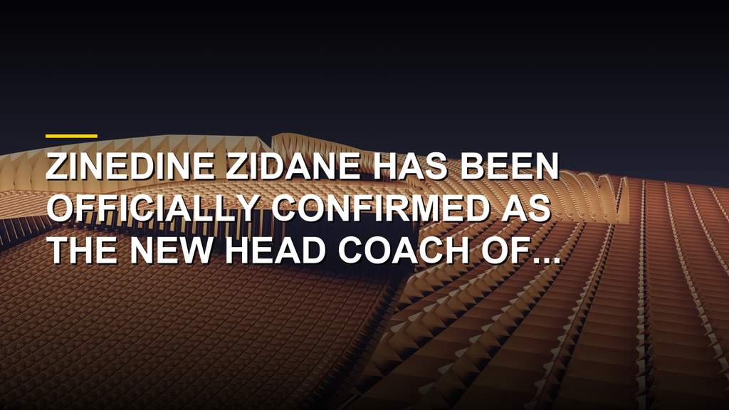 Zinedine Zidane appointed as the new head coach of the France national football team